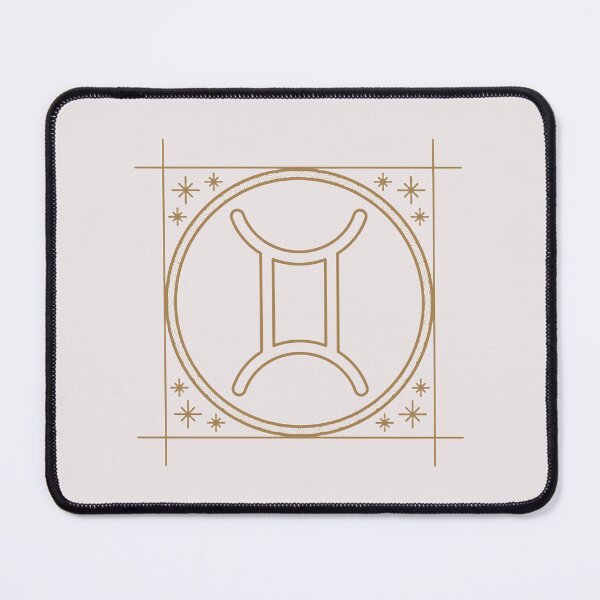 Item preview, Gemini Zodiac Symbol Gold Black Celestial Astrology Art | Luxury Star Sign Design designed and sold by Artsy Corner.