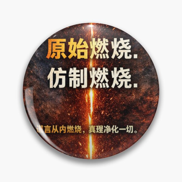 Item preview, Primordial Burning - Chinese Kanji Streetwear - Raw Human Fire designed and sold by MarioZ137.