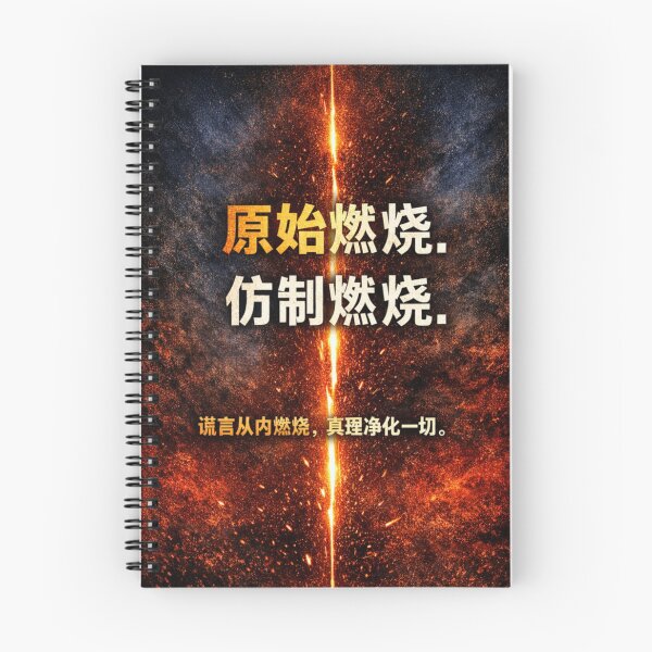 Item preview, Primordial Burning - Chinese Kanji Streetwear - Raw Human Fire designed and sold by MarioZ137.