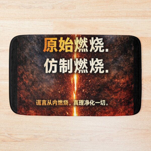 Item preview, Primordial Burning - Chinese Kanji Streetwear - Raw Human Fire designed and sold by MarioZ137.