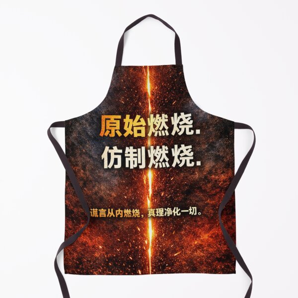 Item preview, Primordial Burning - Chinese Kanji Streetwear - Raw Human Fire designed and sold by MarioZ137.