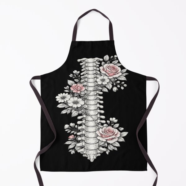 Item preview, Floral Spine - Vintage Anatomical Art with Pink Roses designed and sold by myforestfog.