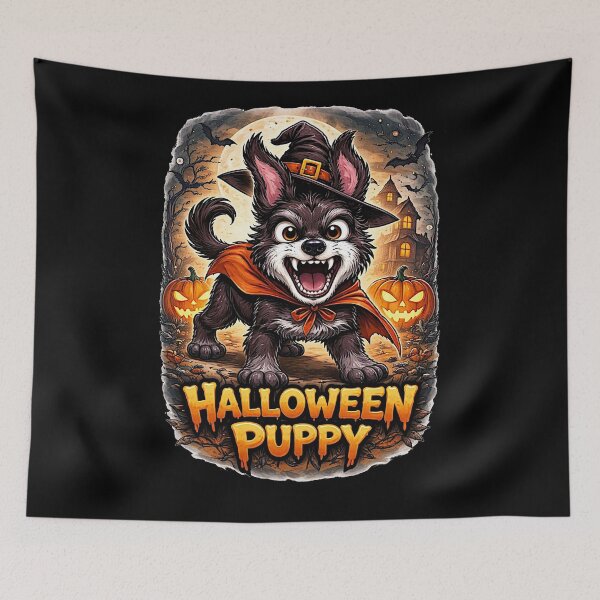Item preview, Halloween Night Cute Dog (Halloween) designed and sold by NubesDesignCH.