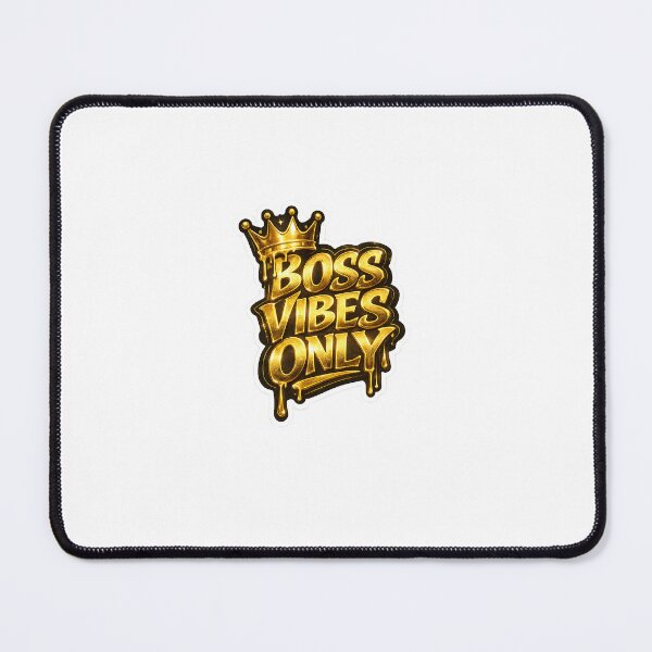 Item preview, BOSS VIBES ONLY – Gold Drip Crown Luxury Streetwear Sticker designed and sold by SparkVault.