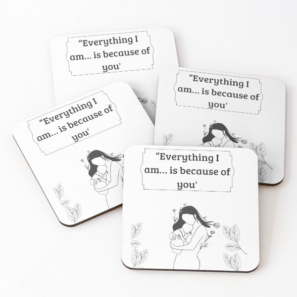 Item preview, Everything I Am Is Because Of You – Emotional Mother Love Quote T-Shirt | Mom Appreciation Gift designed and sold by UrbanEchoHub.