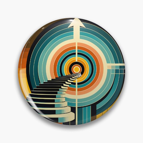 Item preview, Geometric Stairway Through Concentric Circles designed and sold by InkSmithery.