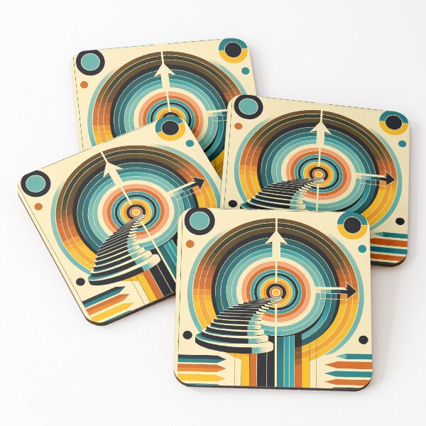 Item preview, Geometric Stairway Through Concentric Circles designed and sold by InkSmithery.