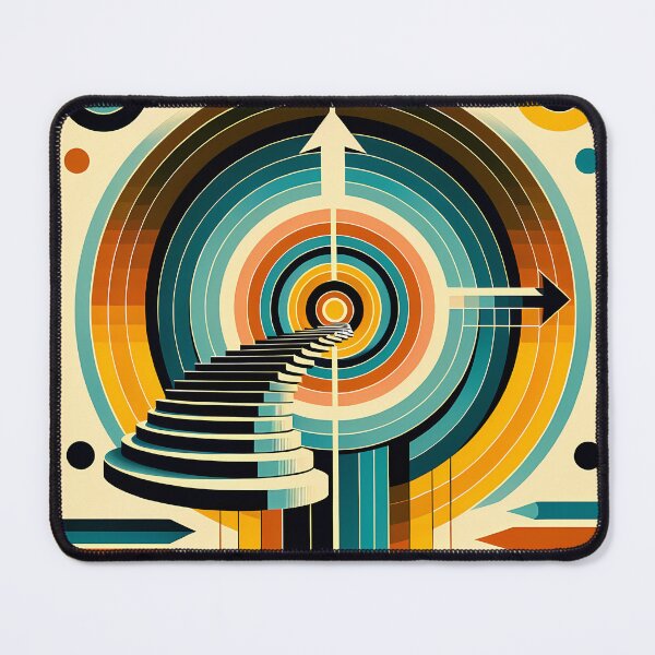 Item preview, Geometric Stairway Through Concentric Circles designed and sold by InkSmithery.