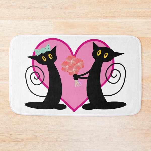Item preview, Black Cats In Love designed and sold by SuperFloofRes.