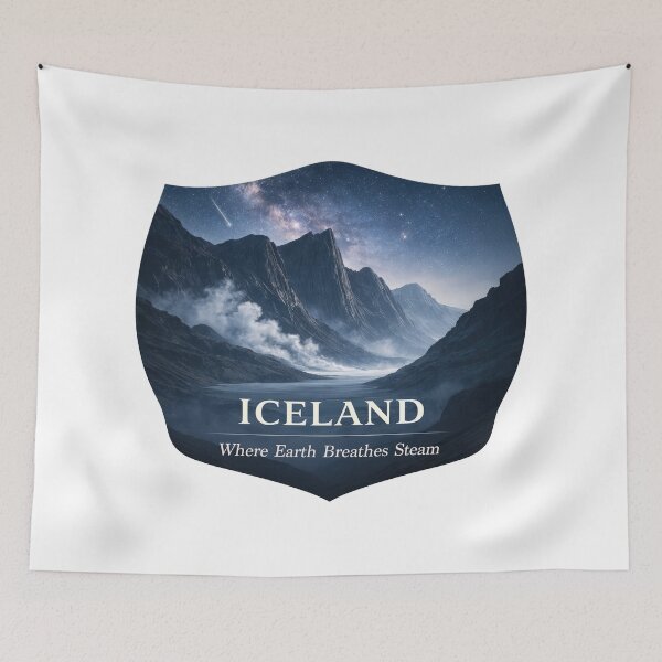 Item preview, Iceland Where Earth Breathes Steam designed and sold by EdvvinStudios.