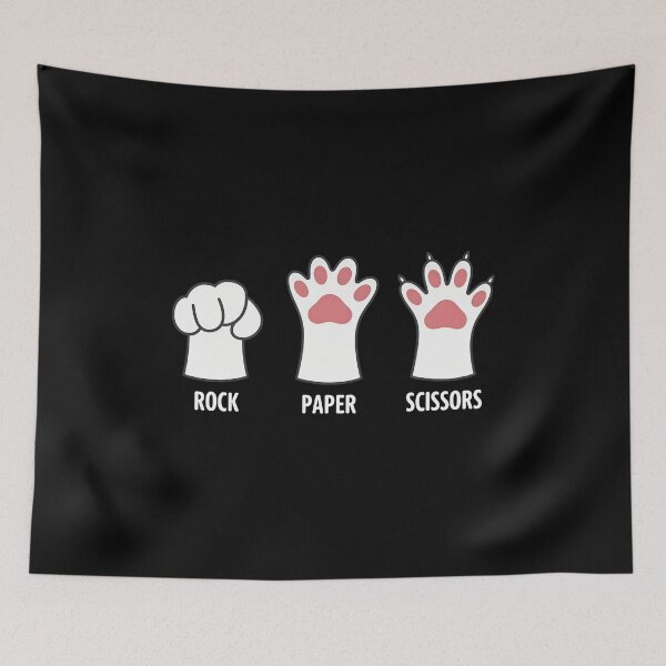 Item preview, Cat Paw Rock Paper Scissors Tee designed and sold by Dmo3HarkoArt.