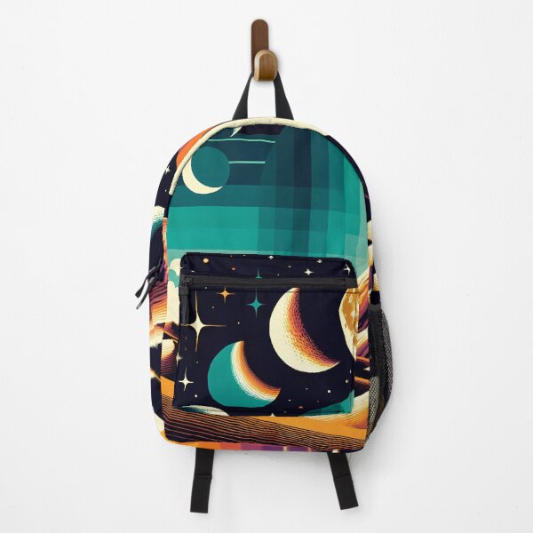 Item preview, Geometric Moon Phases Over Desert Mountains designed and sold by InkSmithery.