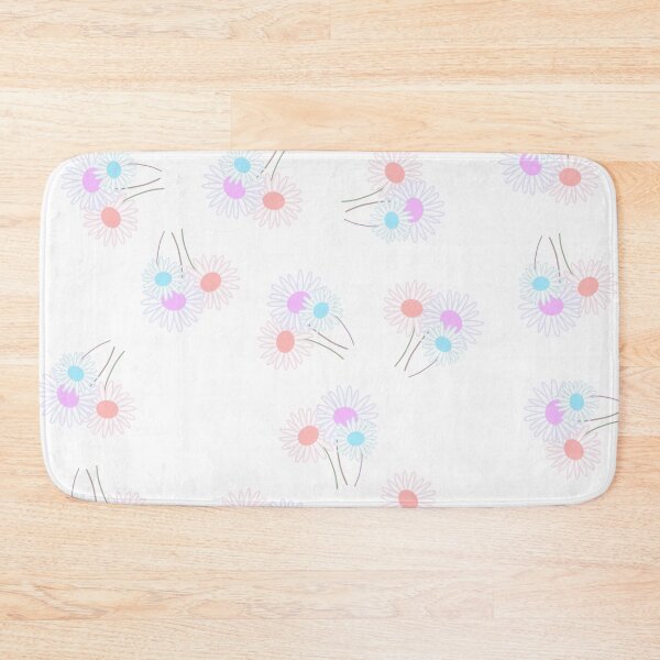 Item preview, Rainbow Daisies Pink Blue Orange With White designed and sold by SuperFloofRes.
