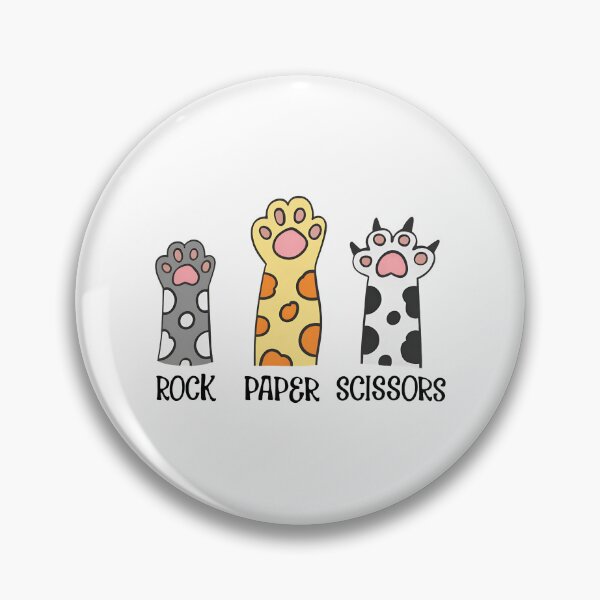 Item preview, Cat Paws Rock Paper Scissors Cute Paw Print Game designed and sold by Dmo3HarkoArt.