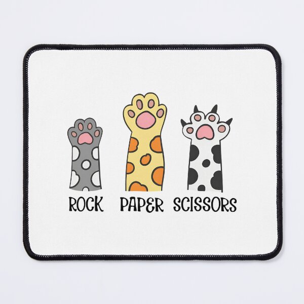 Item preview, Cat Paws Rock Paper Scissors Cute Paw Print Game designed and sold by Dmo3HarkoArt.
