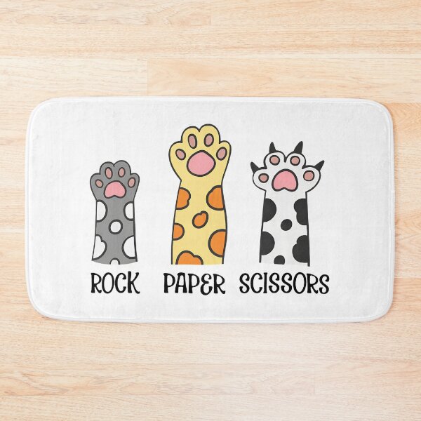 Item preview, Cat Paws Rock Paper Scissors Cute Paw Print Game designed and sold by Dmo3HarkoArt.