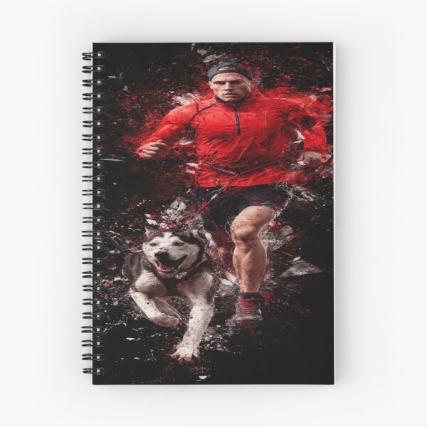 Item preview, Canicross Sprint Explosion – Red & Black Energy Burst Athletic Motion Design designed and sold by karimahmed84.