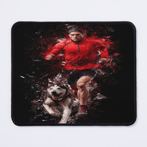 Item preview, Canicross Sprint Explosion – Red & Black Energy Burst Athletic Motion Design designed and sold by karimahmed84.