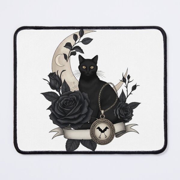 Item preview, Black Cat Lace Moon designed and sold by IllumeInk.