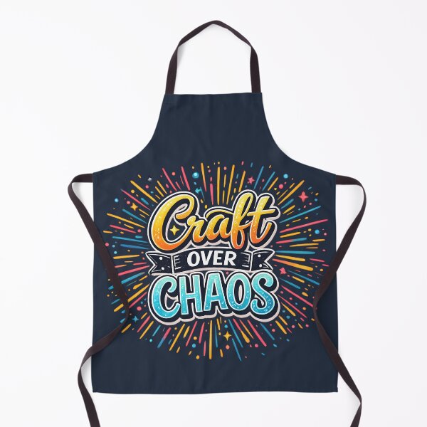 Item preview, Craft Over Chaos – Colorful Creative Explosion Typography designed and sold by blankTeeShirt.