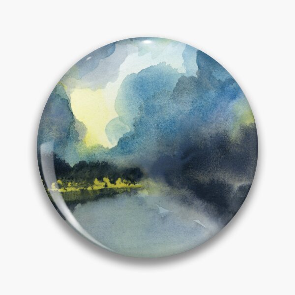Item preview, The Glowing Divide - Atmospheric Stormy Skyscape designed and sold by Cass Harker Studio.