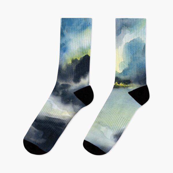 Item preview, The Glowing Divide - Atmospheric Stormy Skyscape designed and sold by Cass Harker Studio.