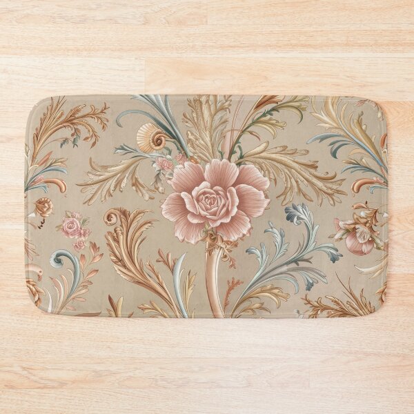 Item preview, Pastel Rococo Floral Scroll Pattern – French Luxury Seamless Design designed and sold by Tamas Das.