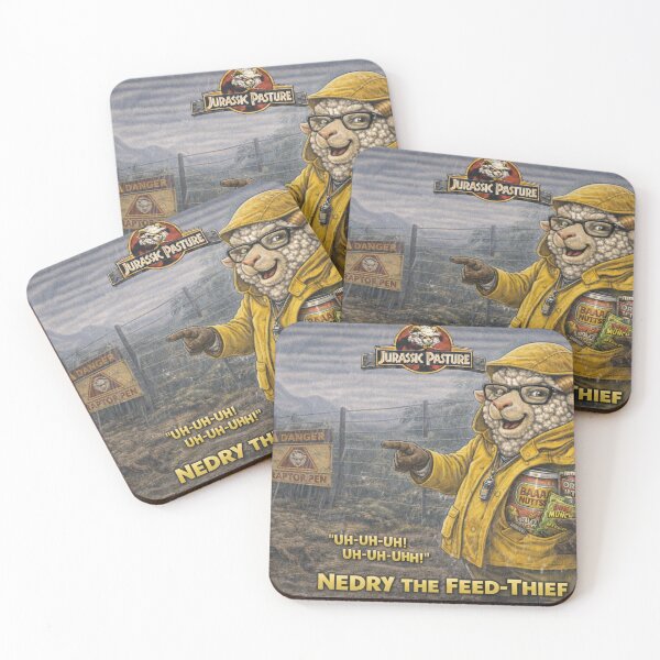 Item preview, Nedry the Feed-Thief - Jurassic Pasture Snack Smuggler designed and sold by Thpoar.