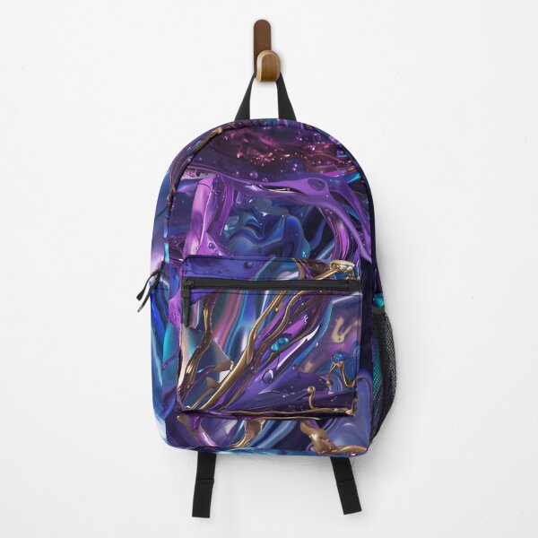 Item preview, Fluid Purple and Gold Abstract Flow designed and sold by Quotable Gear.