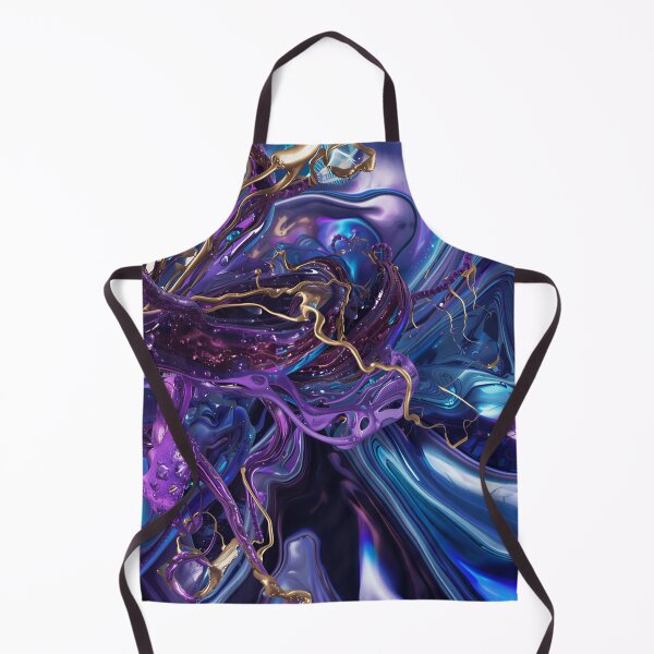 Item preview, Fluid Purple and Gold Abstract Flow designed and sold by Quotable Gear.