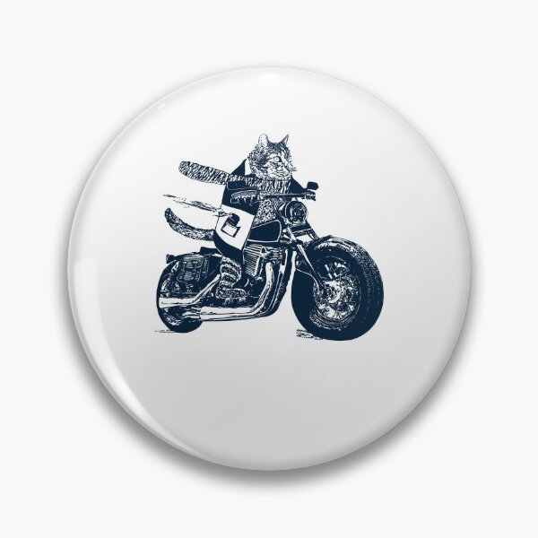 Item preview, Cat Riding Motorcycle Funny Badass Cat Lover designed and sold by b3ida-zl.