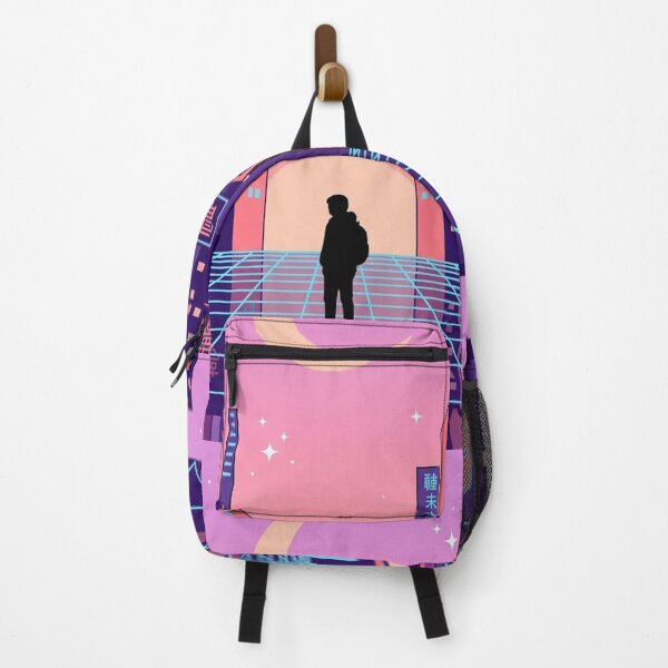 Item preview, Retro Vaporwave City — 90s Aesthetic Synthwave Sunset Cityscape Art designed and sold by spectomine.