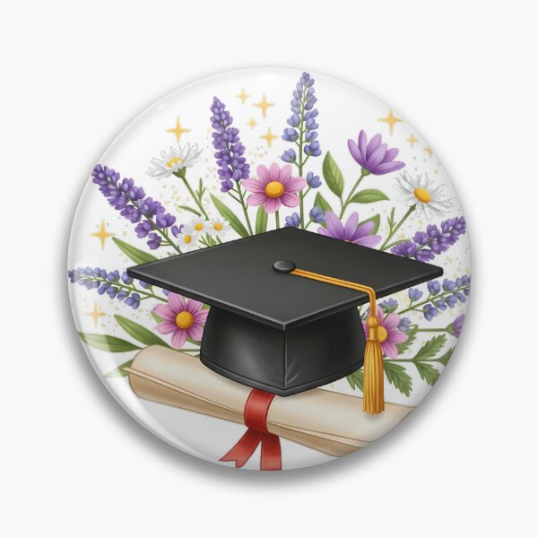 Item preview, Graduation Cap Wildflowers designed and sold by pumsquare.