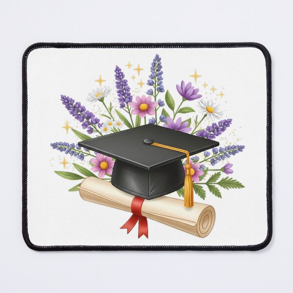 Item preview, Graduation Cap Wildflowers designed and sold by pumsquare.