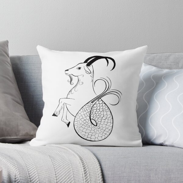 Capricorn Zodiac Sign Throw Pillow