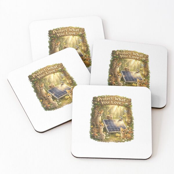 Item preview, Protect What You Love – Solar Energy in a Living Forest (Photorealistic Wildlife Scene) designed and sold by SparkVault.