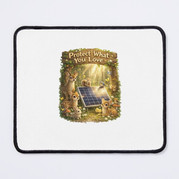 Item preview, Protect What You Love – Solar Energy in a Living Forest (Photorealistic Wildlife Scene) designed and sold by SparkVault.