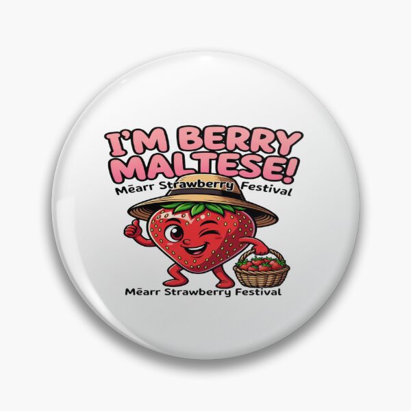 Item preview, I’m Berry Maltese T-Shirt | Malta Strawberry Festival Cute Strawberry Design designed and sold by Sushikidsntod.