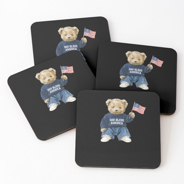 Item preview, God Bless America Teddy Bear Proud American USA Flag  designed and sold by b3ida-zl.