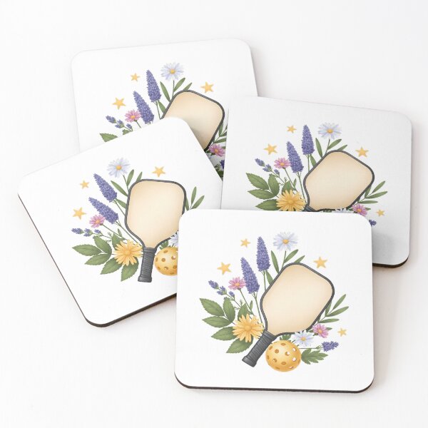 Artikelvorschau, Pickleball Wildblumen-Schläger entworfen und verkauft von pumsquare.