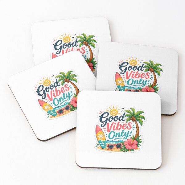 Item preview, Good Vibes Only Summer Sticker | Beach Surf Tropical Aesthetic Sticker designed and sold by Ishratparween11.