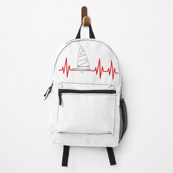 Item preview, Sailing Heartbeat EKG Pulse - Laser Class ILCA Sailboat Art designed and sold by Boat Park Supply.