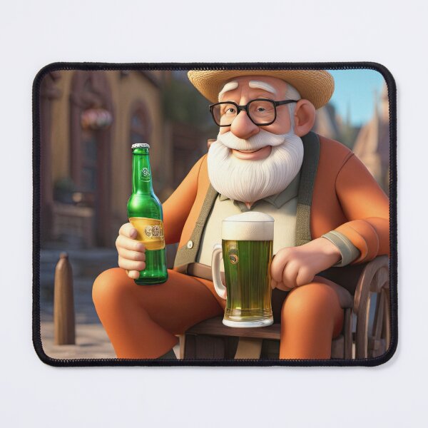 Item preview, Old Man taking time out for a beer designed and sold by Colin Bentham.