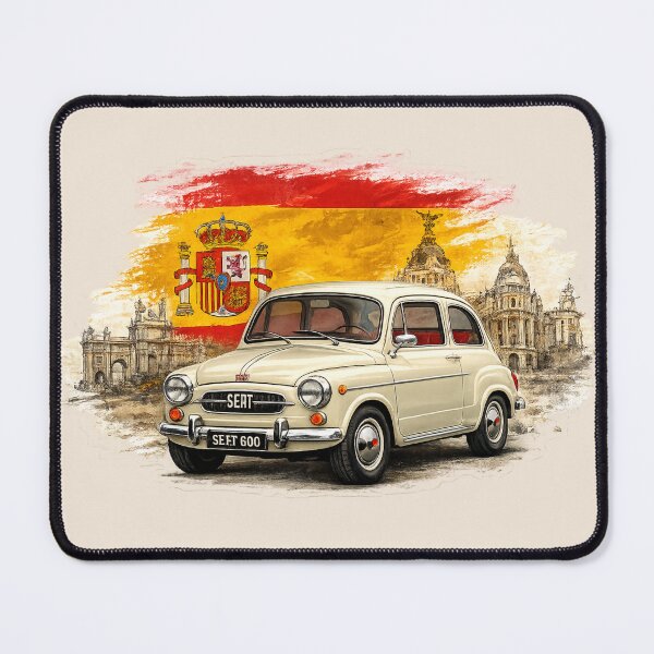 Item preview, Classic SEAT 600 Spanish Vintage Car designed and sold by Retro Arabica.