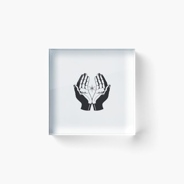 Artikelvorschau, Stone Hands Holding Light – Protect Your Energy Design entworfen und verkauft von moreprnts.