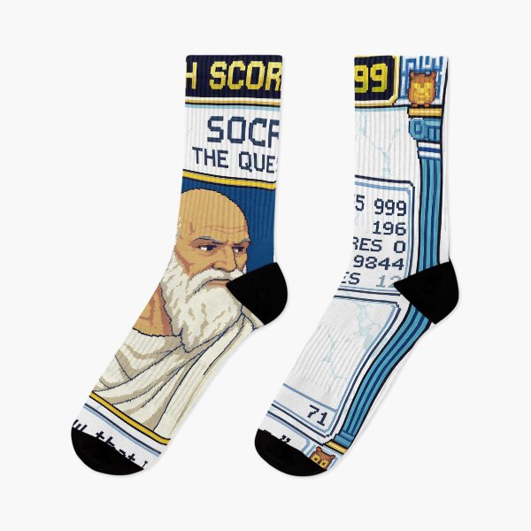Item preview, Socrates RPG – I Know That You Know Nothing | Pixel Art Philosophy Print designed and sold by OzzFrequency.