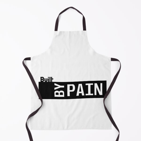 Item preview, Built by Pain – Hardcore Gym Motivation Typography designed and sold by Shadryx.