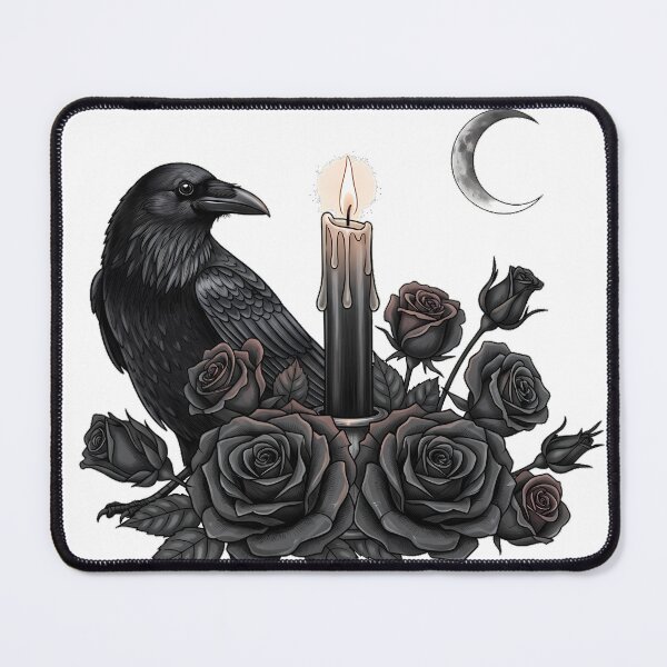 Item preview, Raven Moon Rose Candle designed and sold by IllumeInk.