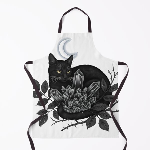 Item preview, Crystal Cat Crescent Bloom designed and sold by IllumeInk.