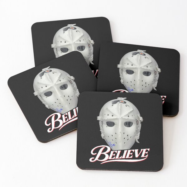 Artikelvorschau, Bernie Parent Eishockeymaske Torwarthelm Grafik entworfen und verkauft von phoebelevine.